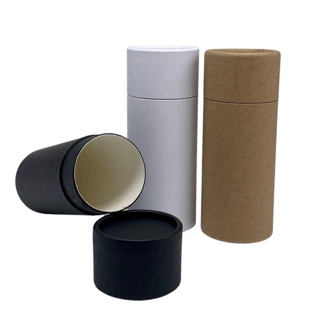 12 - 2.5 oz Deodorant Lotion Tubes Kraft Paper Eco Friendly Cardboard Containers