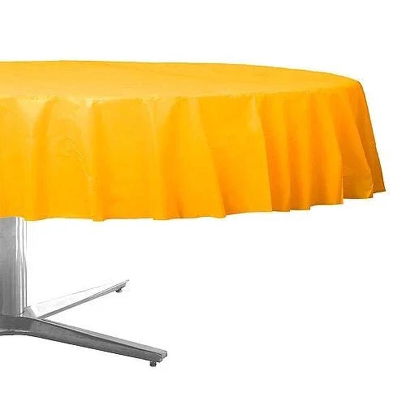 Yellow Round Table Cover 84