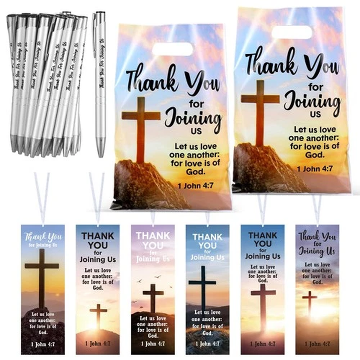 108 Pcs/36 Sets Church Welcome Gift Pockets Bulk Church Visitor Gifts 36 Reli...