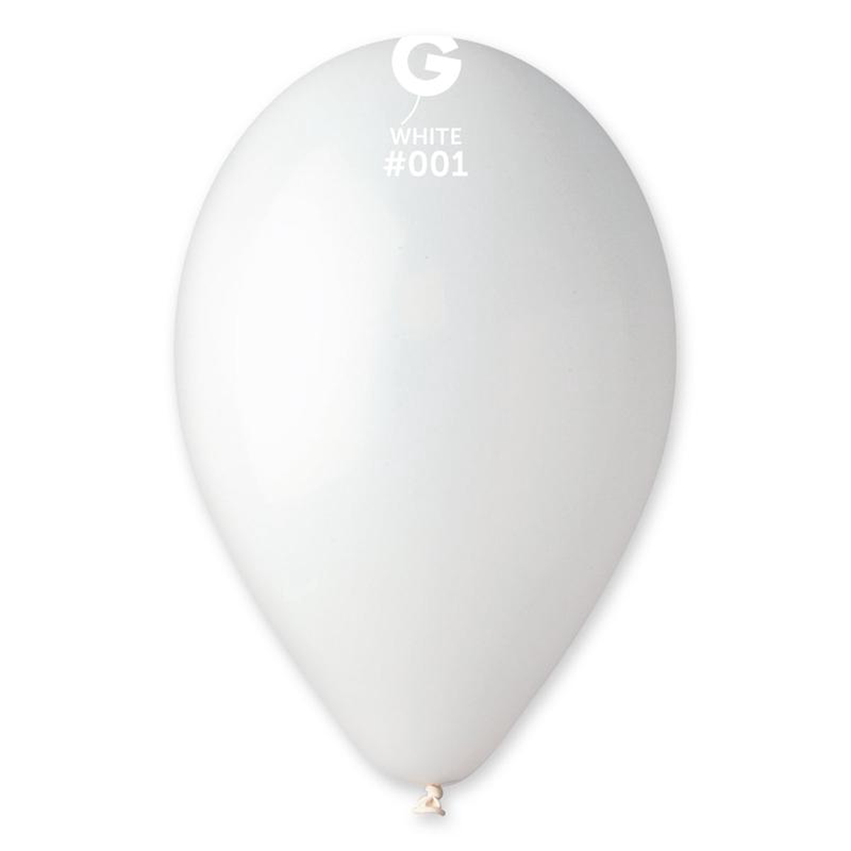128243 Gemar Latex Balloons (Bag of 50) Standard White
