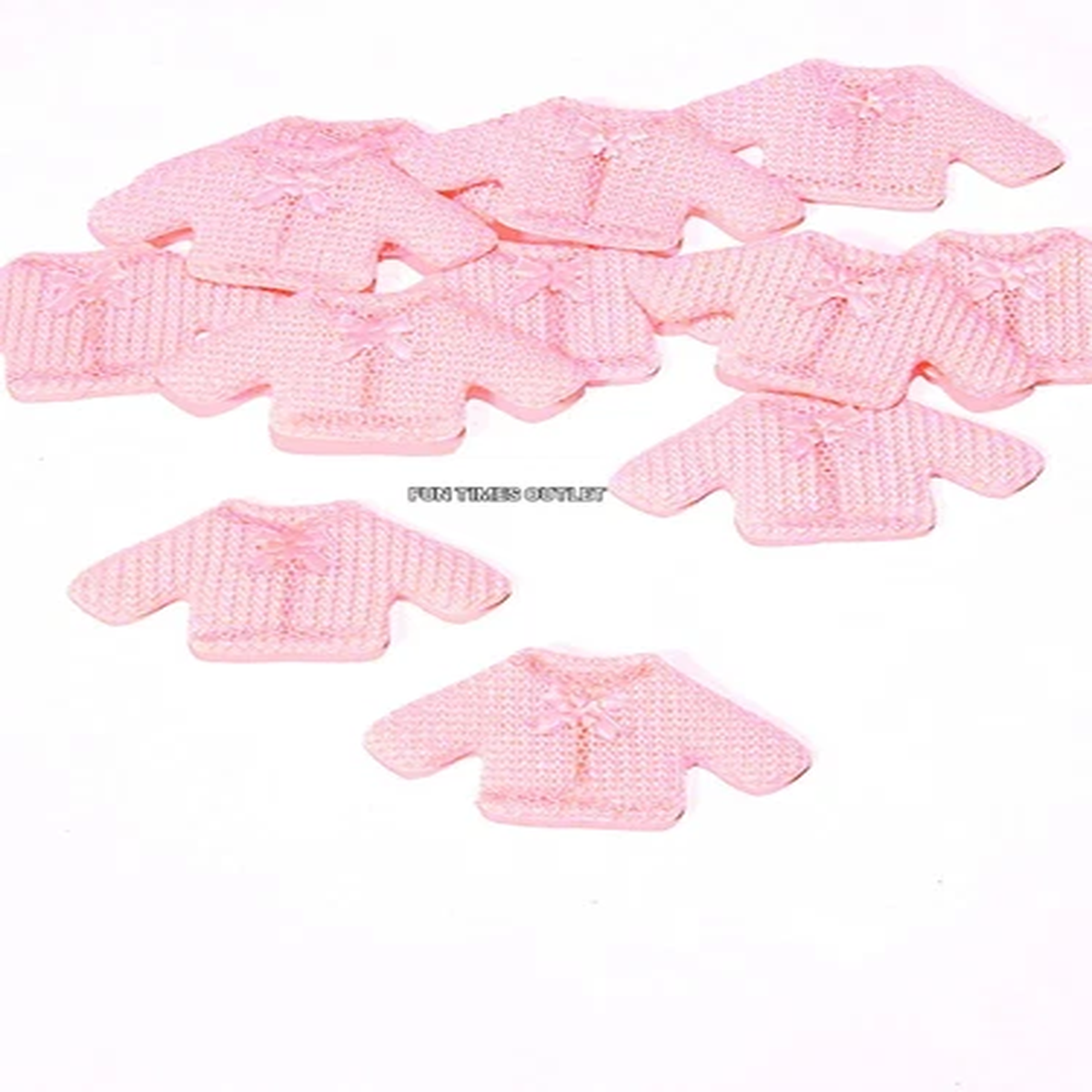 12 Baby Shower Girl Crochet Party Favors Mini Sweater Pink Nina Recuerdos Knit