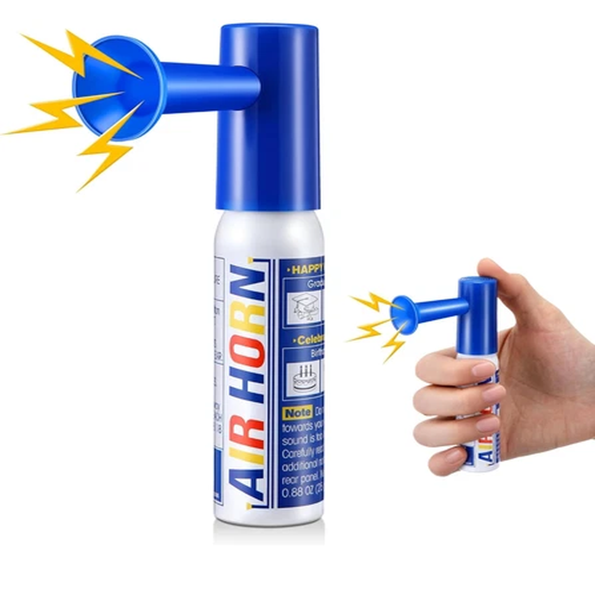 1 Pack Mini Air Horn 0.88 Oz - Safety, Prank, Birthday, NYE noisemaker