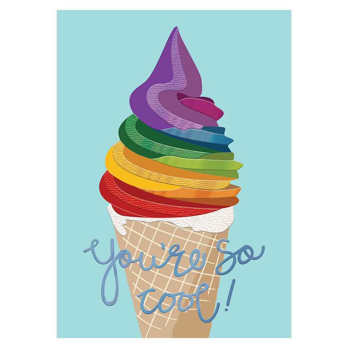 You're So Cool Cone Greeting Card