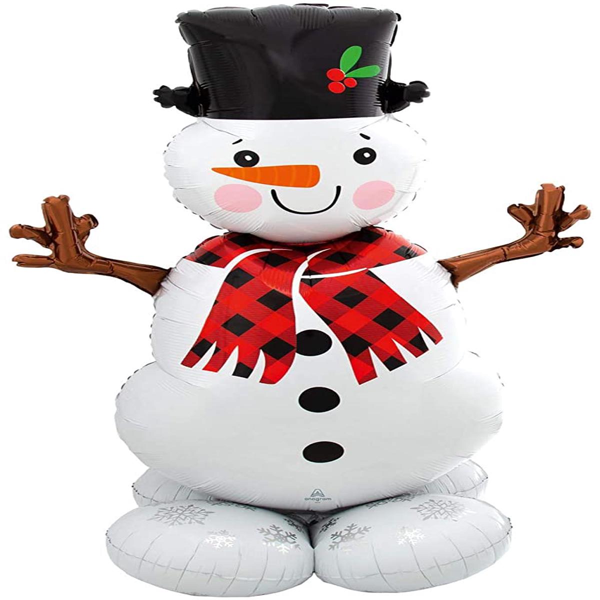 Christmas Snowman Airloonz Balloon 55Inches