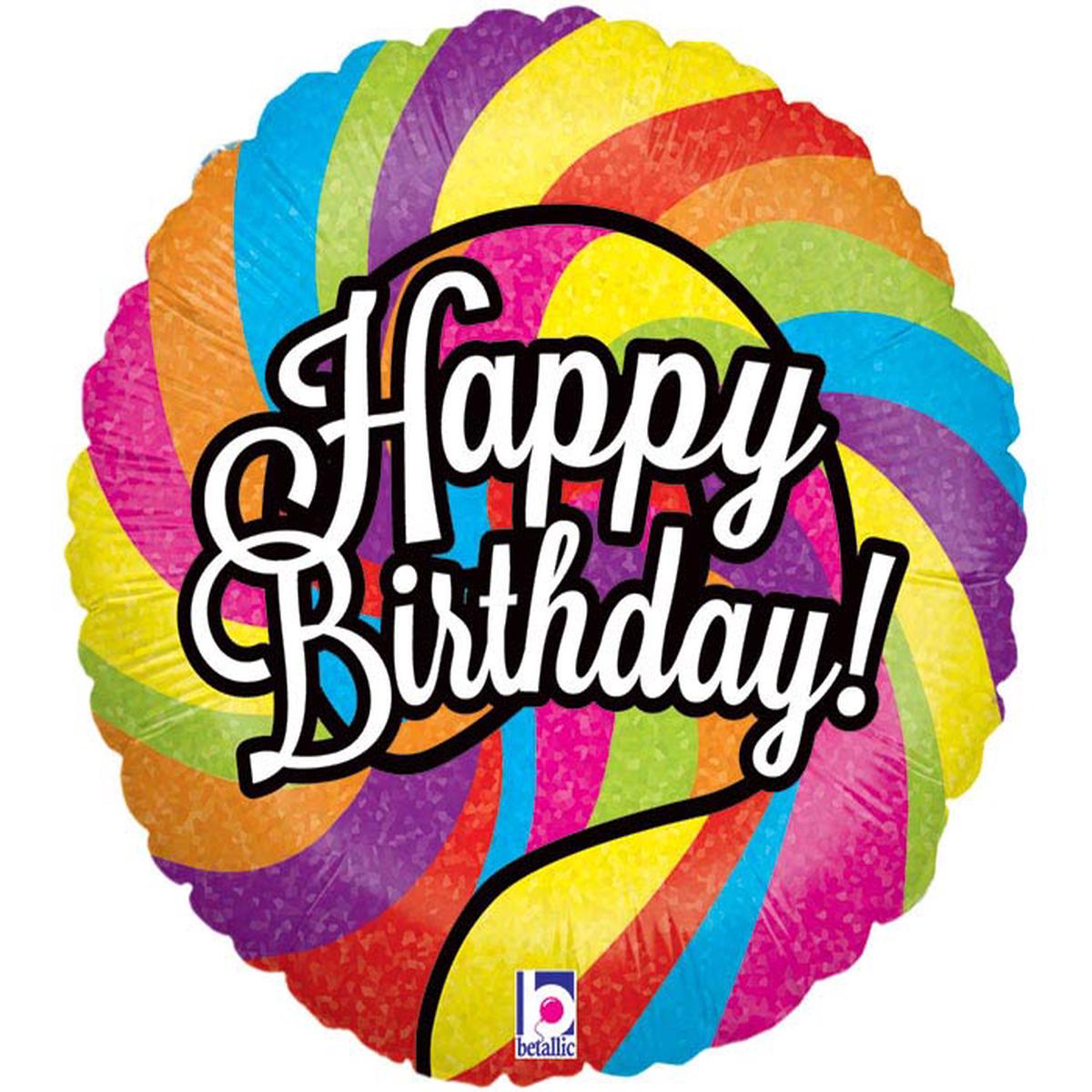 Happy Birthday Lollipop Balloon 18 Inches