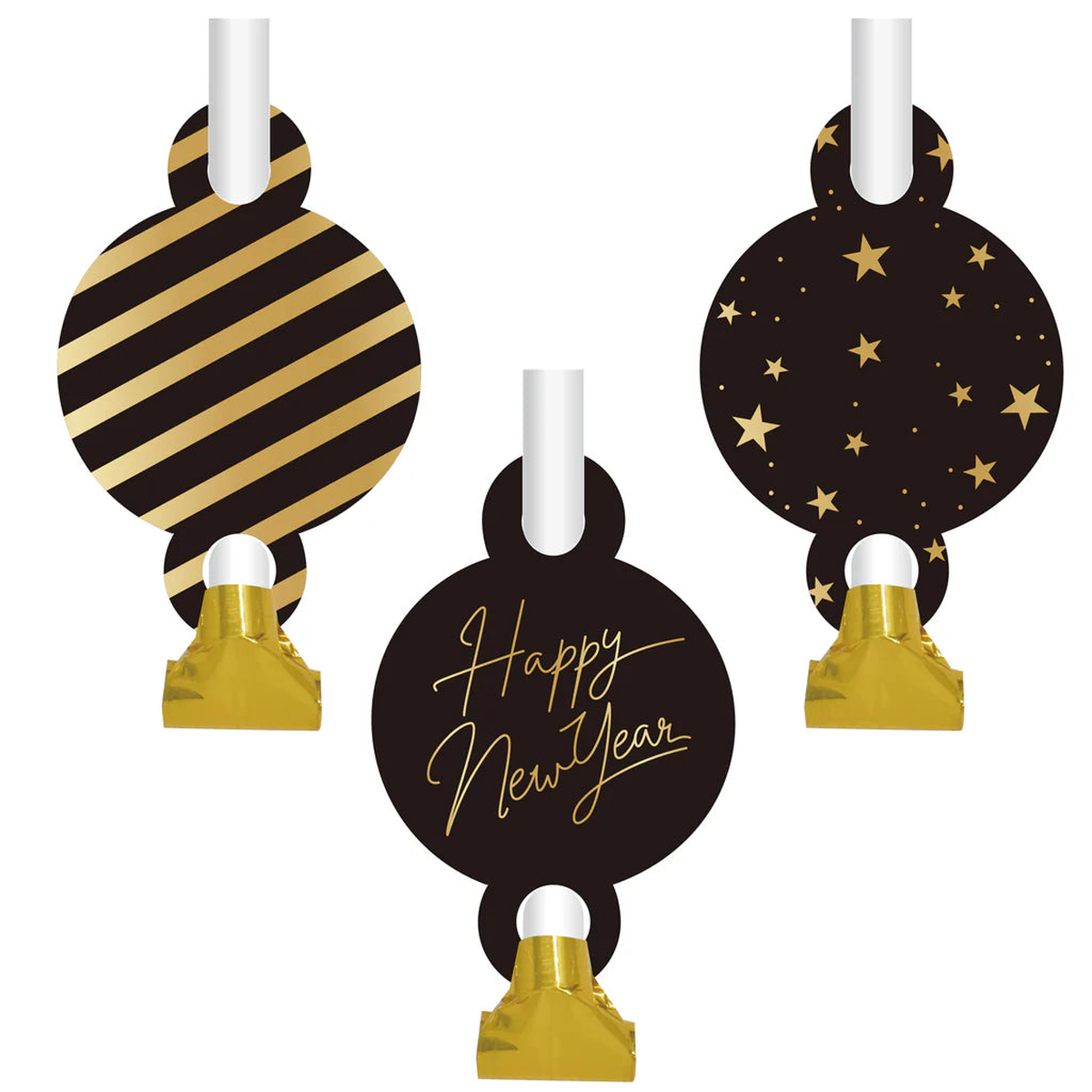 Happy New Year Blowouts Pack of 6