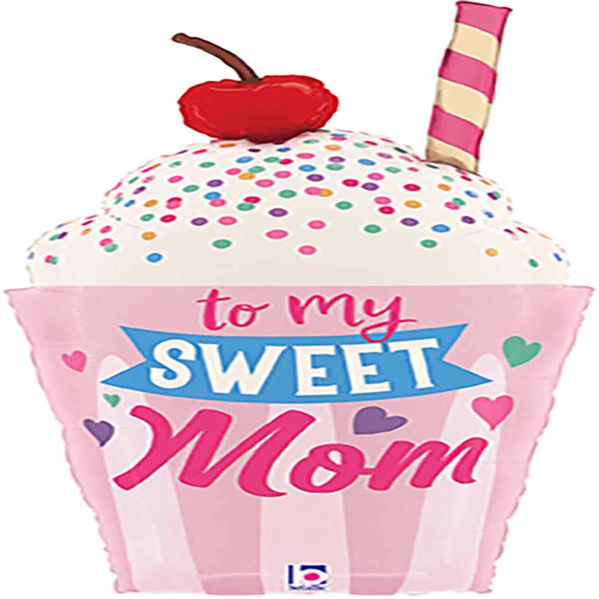 Sweet Mom Milkshake Balloon 35Inches