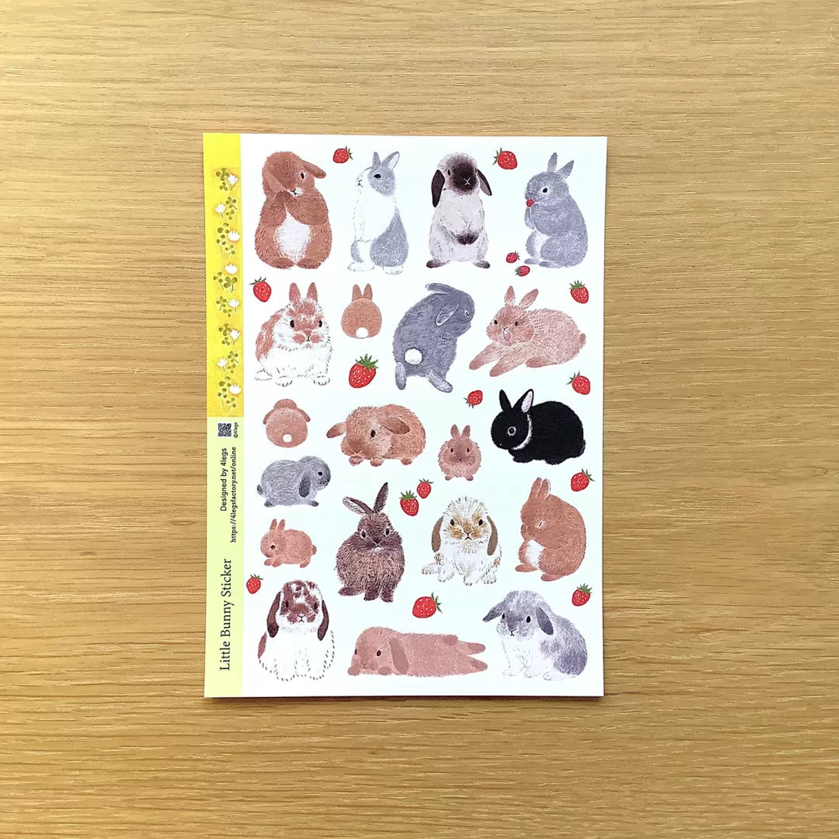 4legs Sticker Sheet - Little Bunny