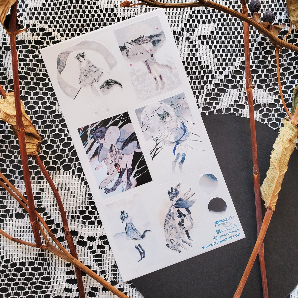 STICKII Soft Howls of Winter Sticker Sheet