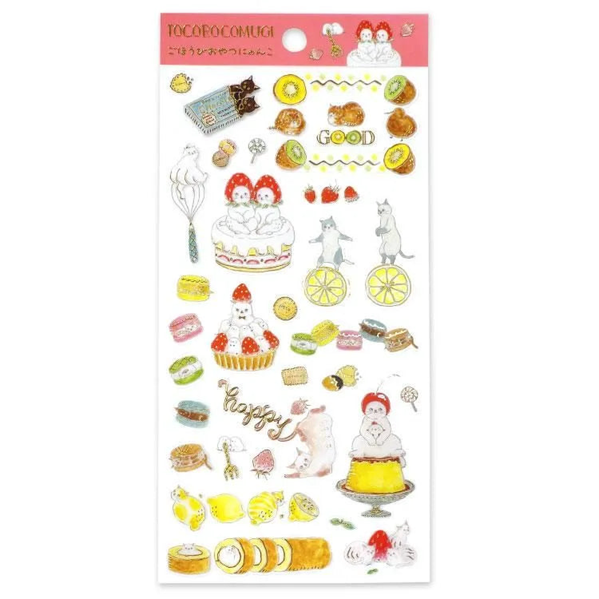 Tocorocomugi Sticker Sheet - Sweets Time