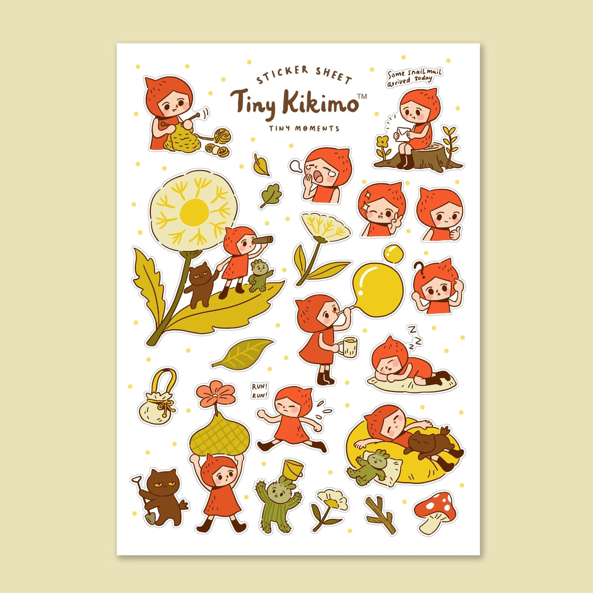 Tiny Kikimo Sticker Sheet - Tiny Moments