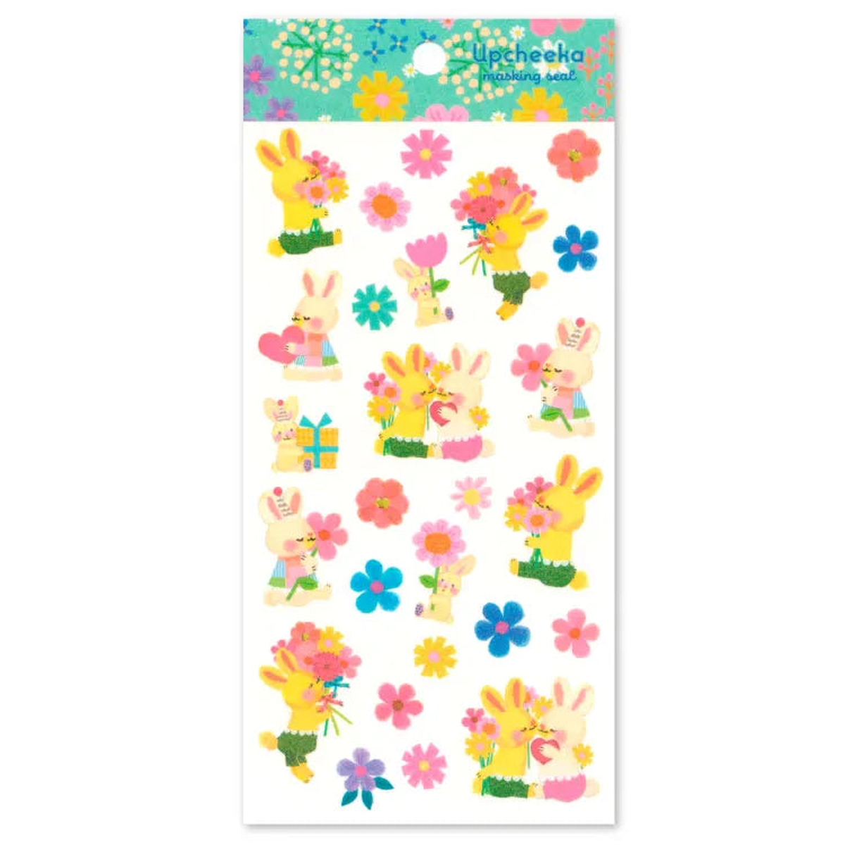 Upcheeka Sticker Sheet - Birthday Rabbit