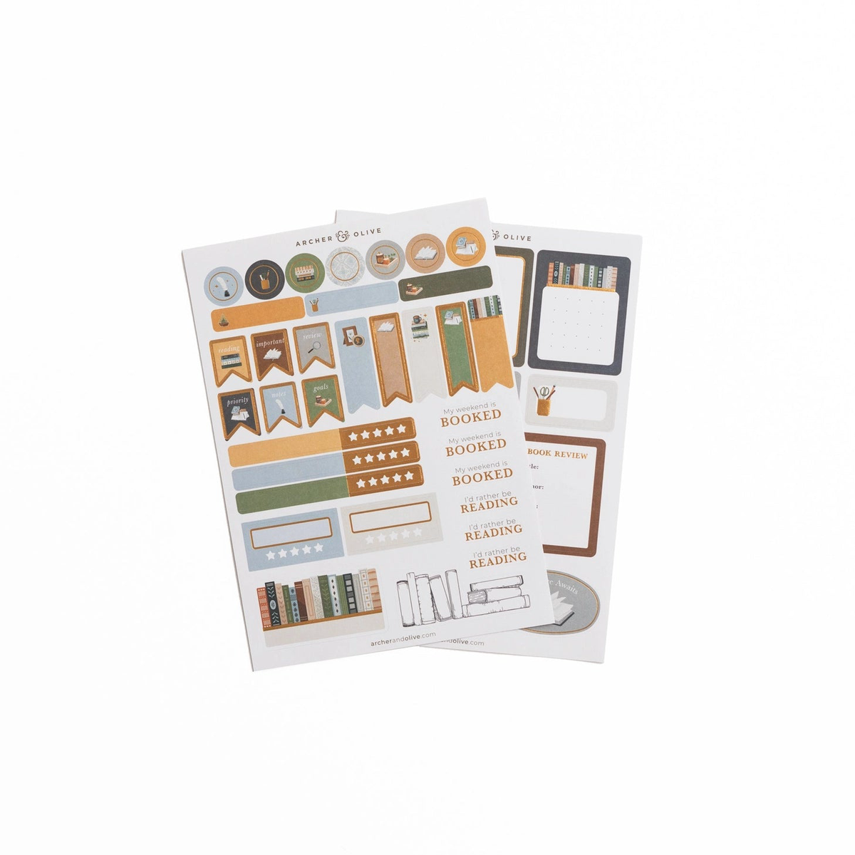 Archer and Olive Storybook Planner Stickers Set