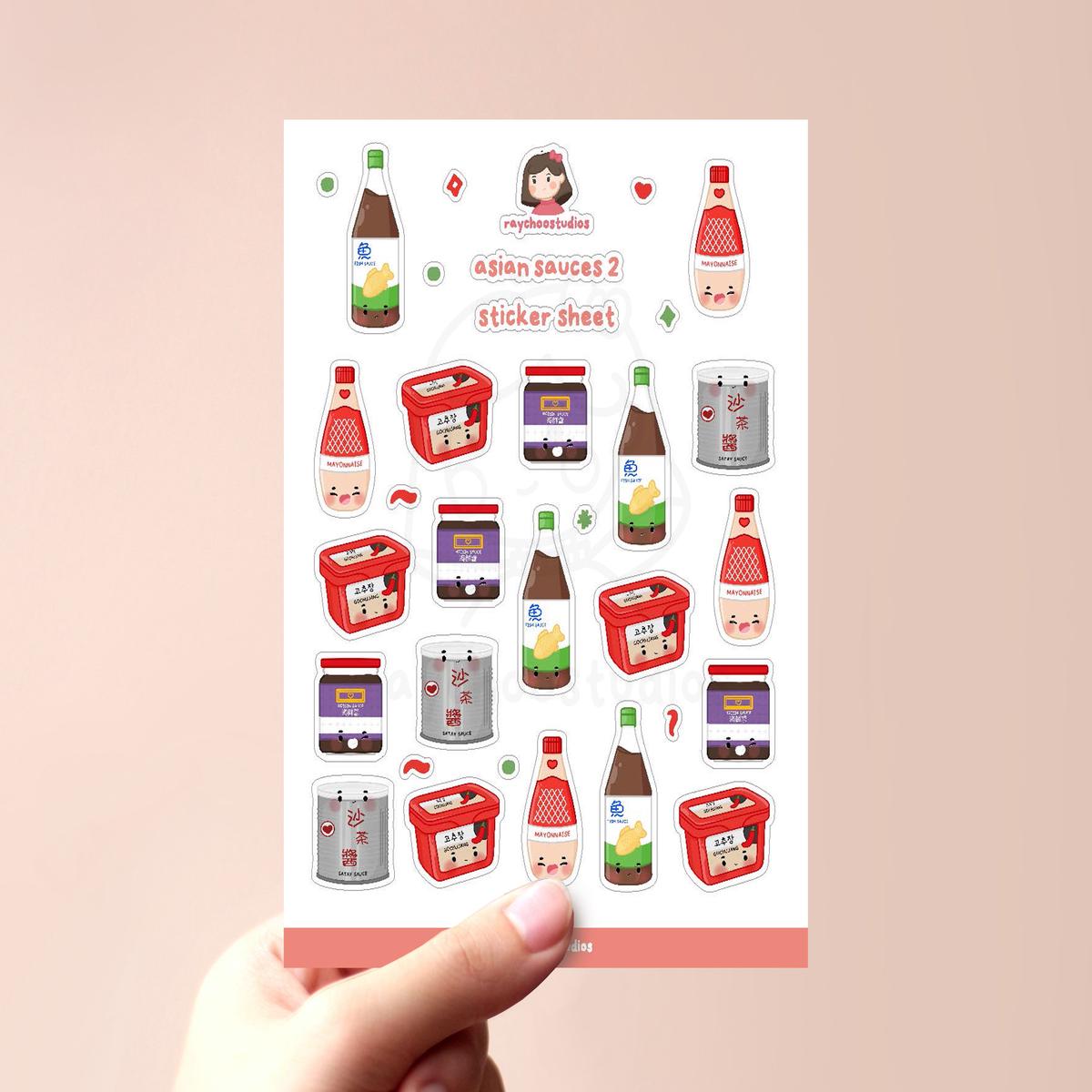 Asian Sauces 2 Sticker Sheet