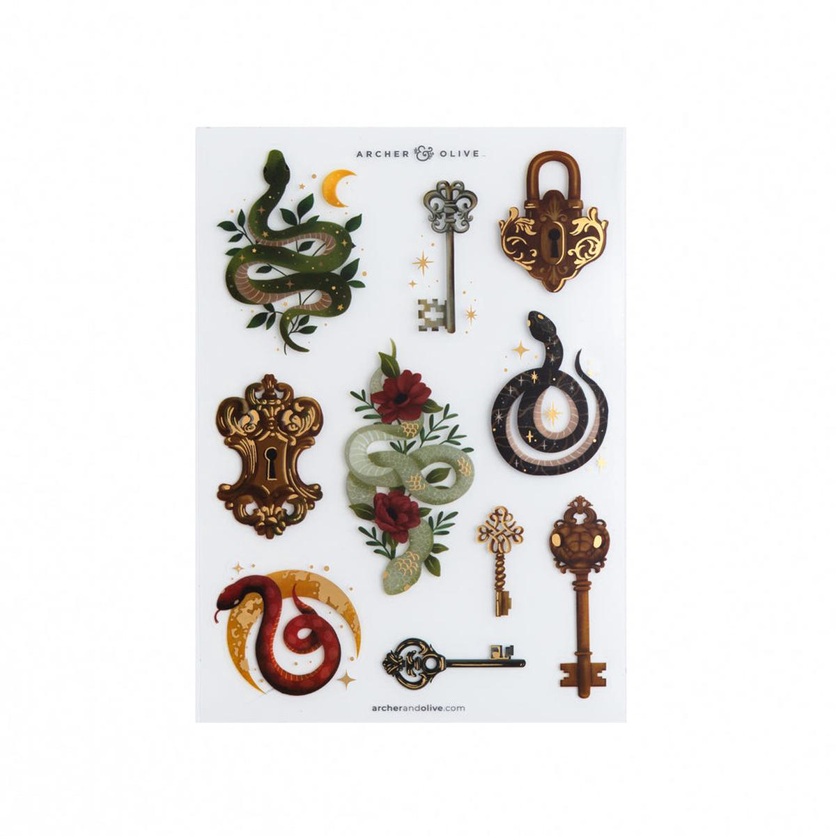 Archer and Olive 8211 Coiled Key Sticker Set