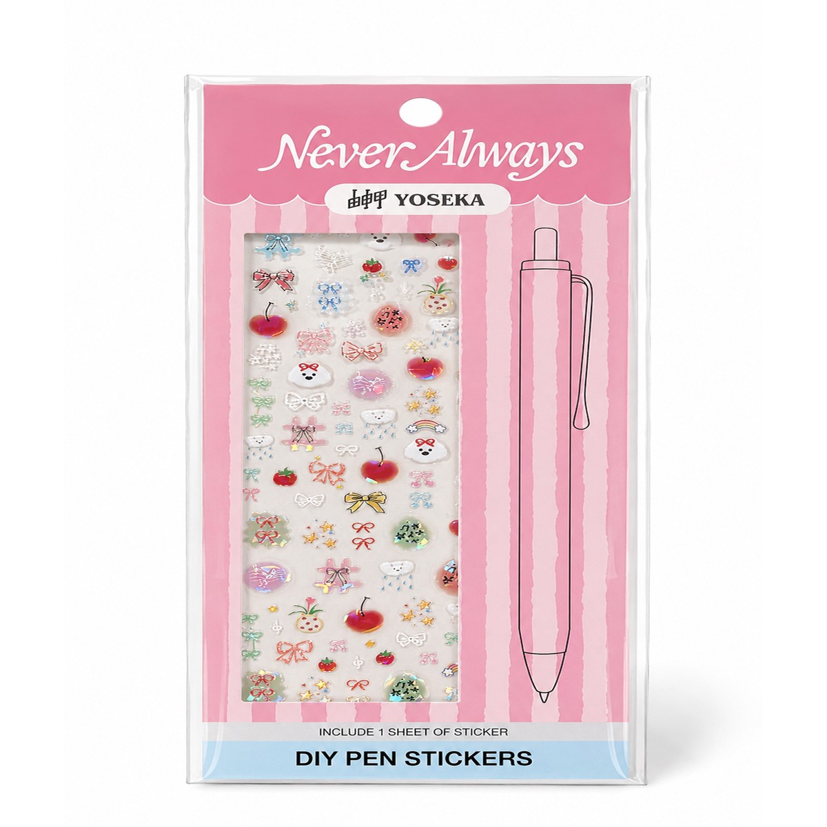 Yoseka x Never Always DIY Pen Stickers - Sweet Things Only