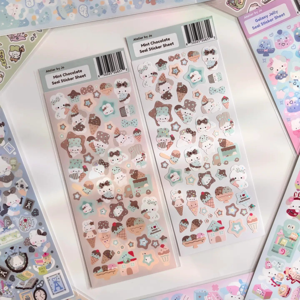Atelier by Jo - Mint Chocolate Deco Sticker Sheet