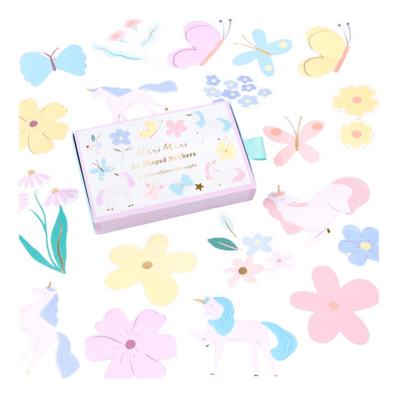 Unicorn Shaped Stickers - 25 pcs