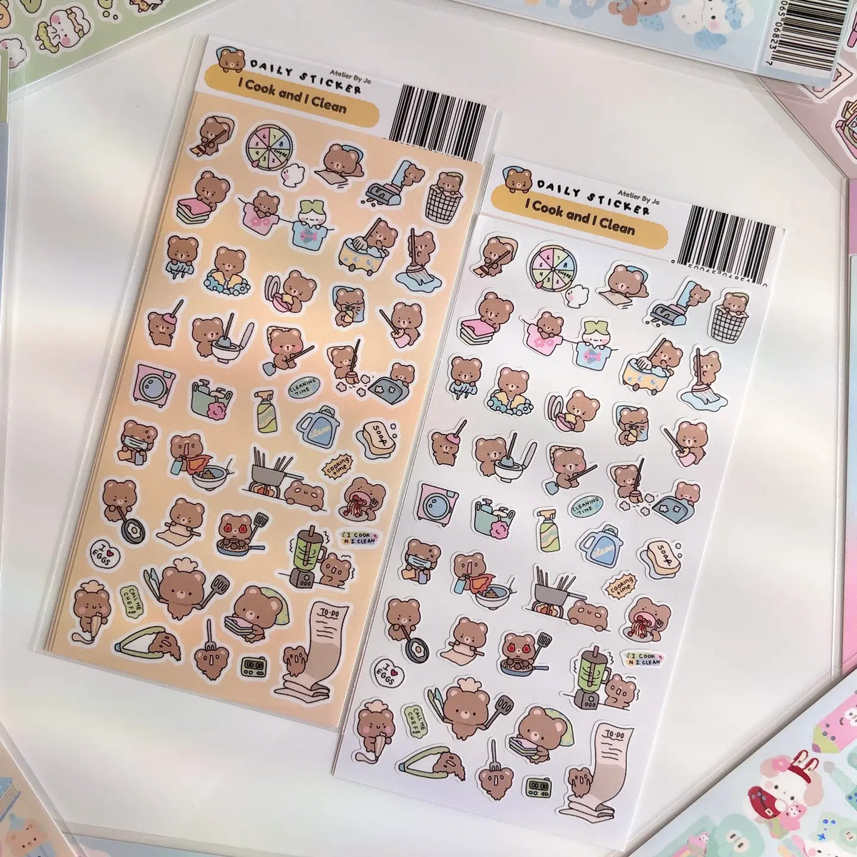 Atelier by Jo - I Cook and I Clean Journaling Sticker Sheet