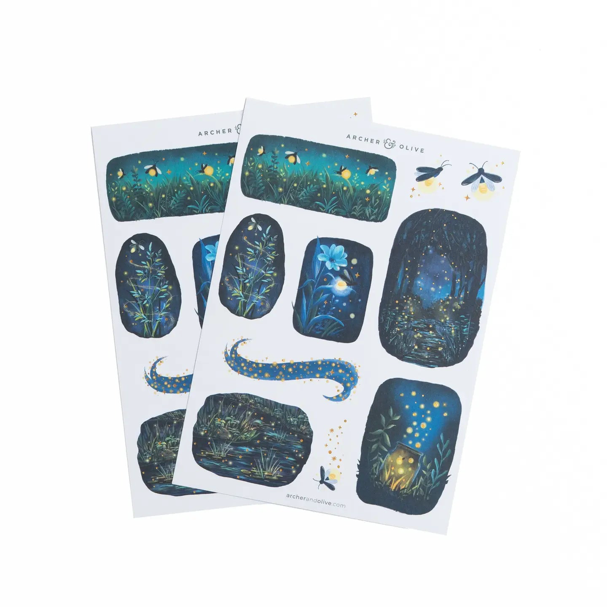 Archer and Olive Firefly Night Stickers Set