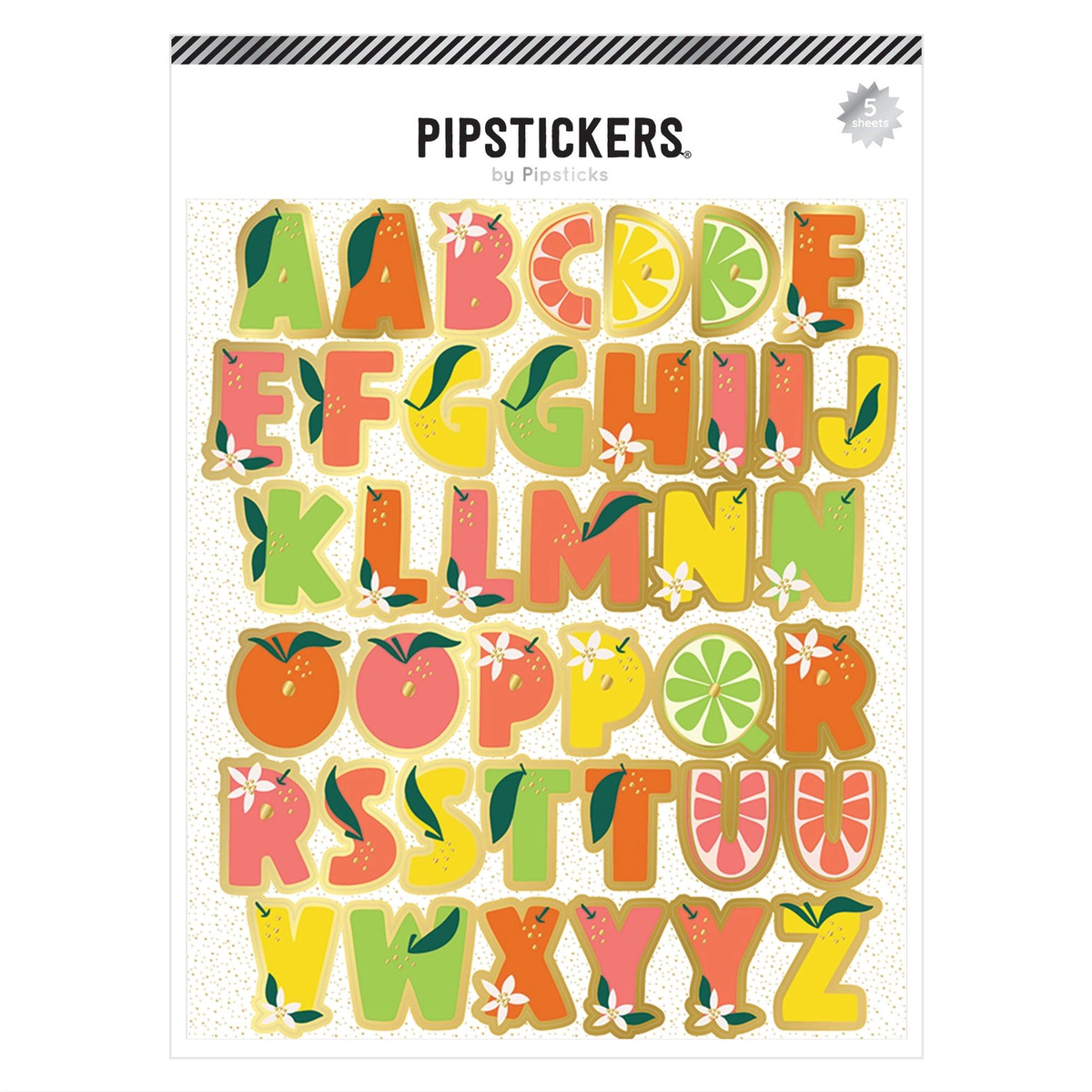 Zesty Big Alphabet Stickers