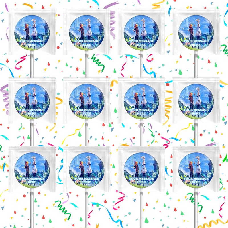 Xenoblade Chronicles Lollipops Party Favors Personalized Suckers 12 Pcs