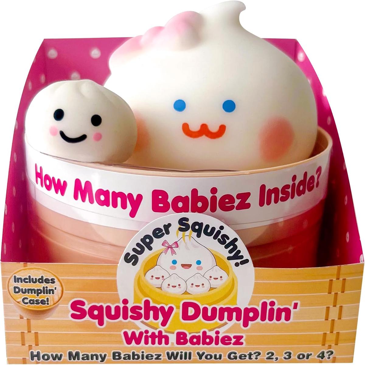 Zorbitz Squishy Dumplin Sensory Squeeze Toy with Surprise Babies Multicolor