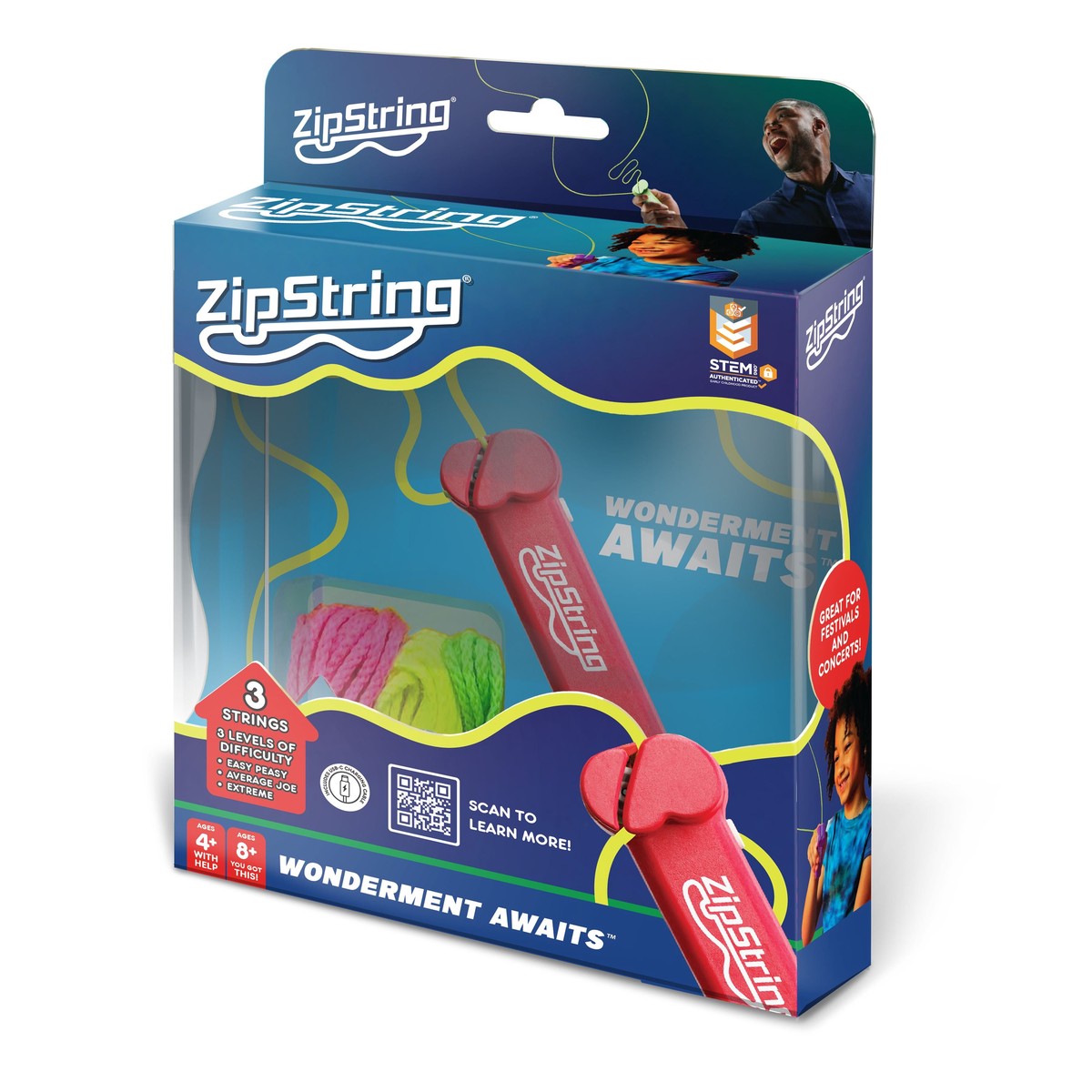ZipString Rock'n It Red