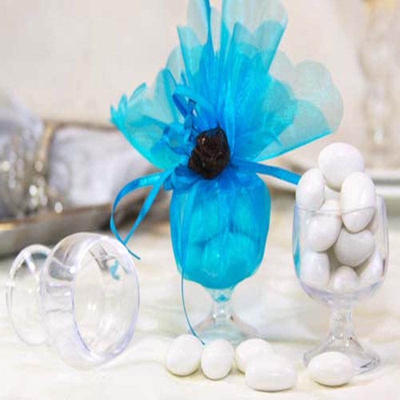 2.25 Inch Mini Clear Plastic Brandy Cup (12 Pieces)