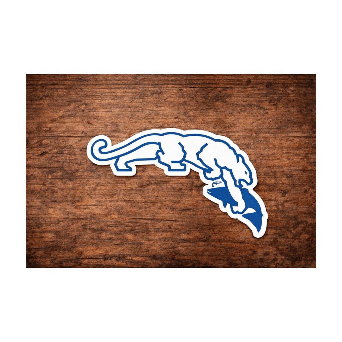Cougar - Trout Digger White Sticker