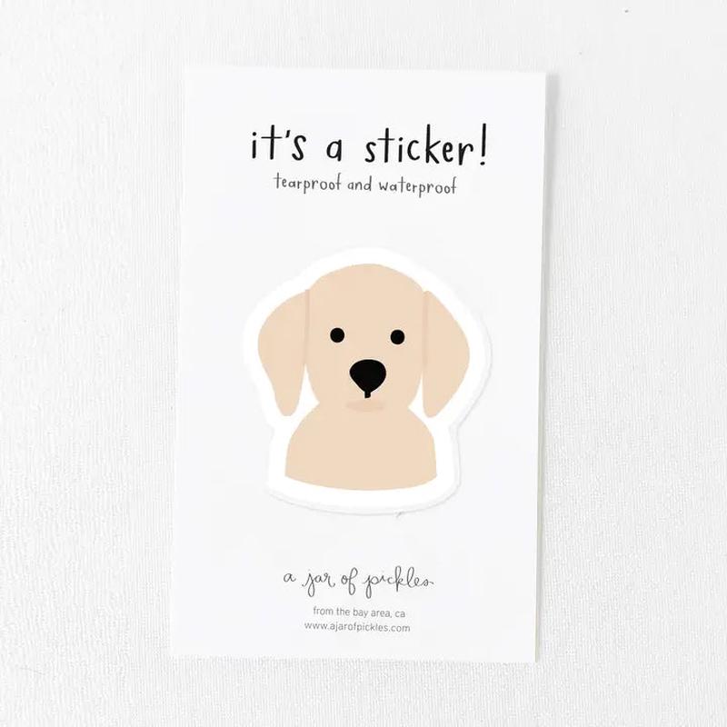 YELLOW LAB STICKER