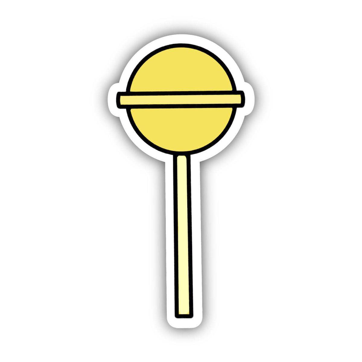 Yellow Sucker Aesthetic Sticker