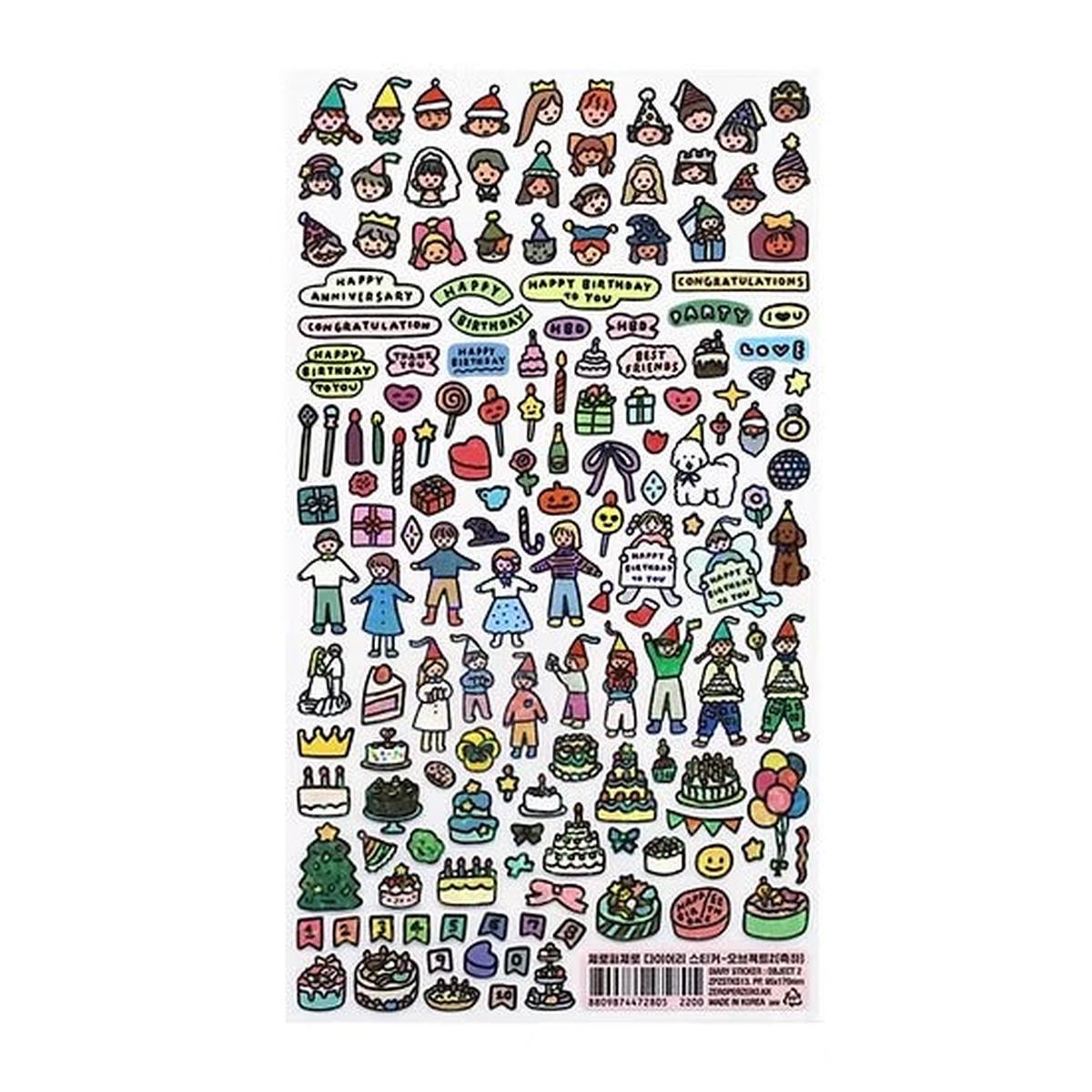 Zero Per Zero Diary Sticker